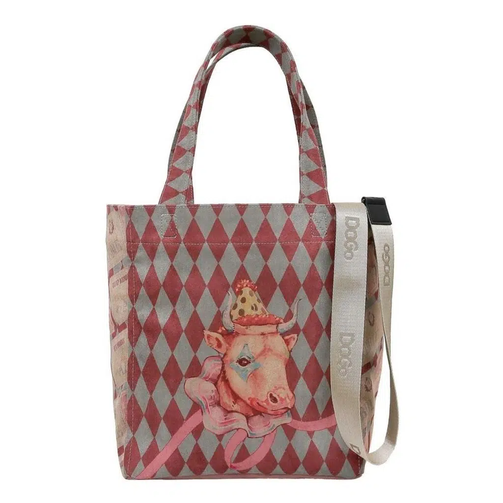 Dogo Kadın Vegan Çok Renkli Large Tote Bag - Abbie Tasarım