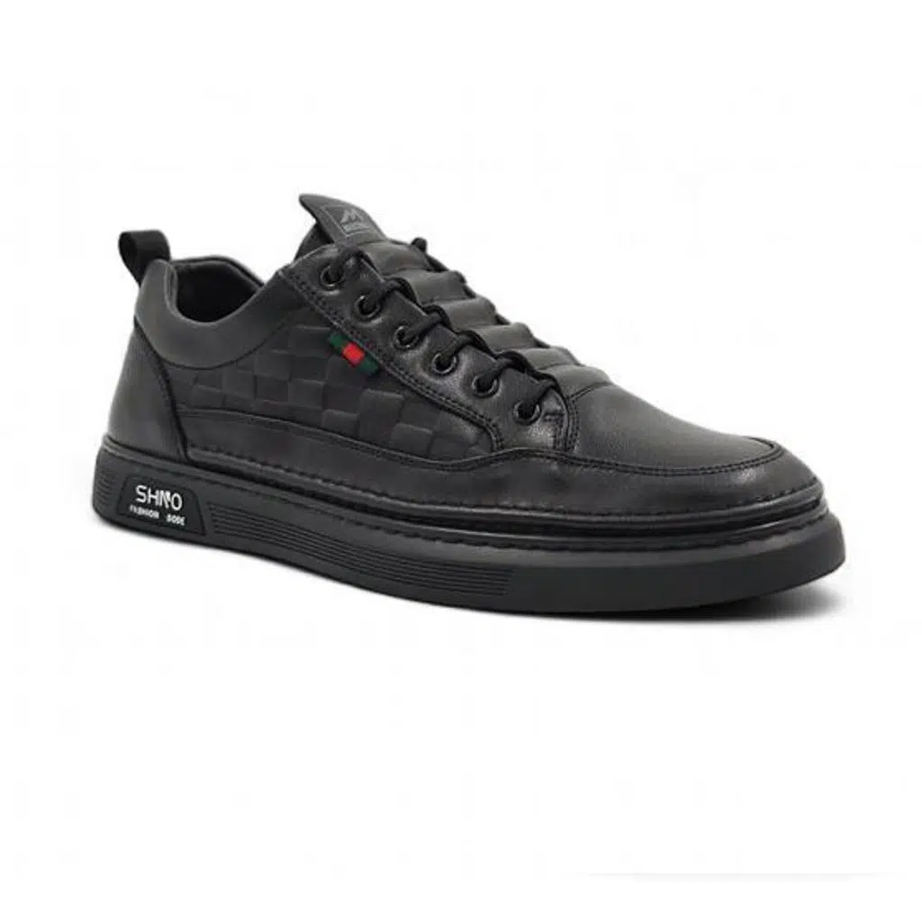 Erkek Rahat Taban Lastik Bağcıklı Sneaker Gerçek Deri MC 19039 BEYAZ