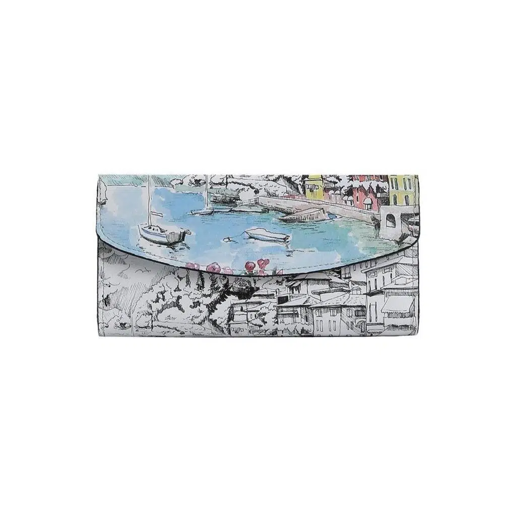 Kadın Çok Renkli Cüzdan - Lago di Como Tasarım