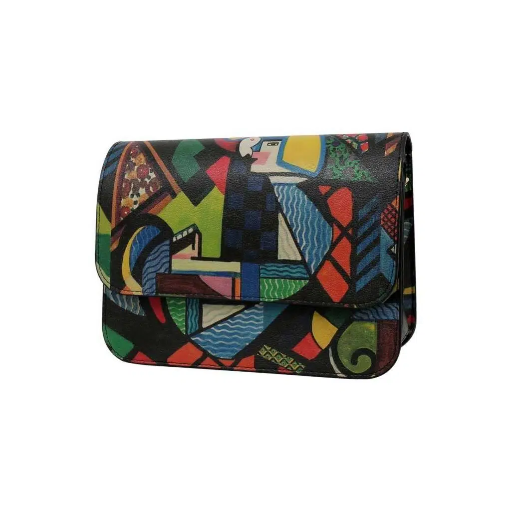 Kadın Vegan Deri Çok Renkli El Çantası - Want Some Color? Tasarım