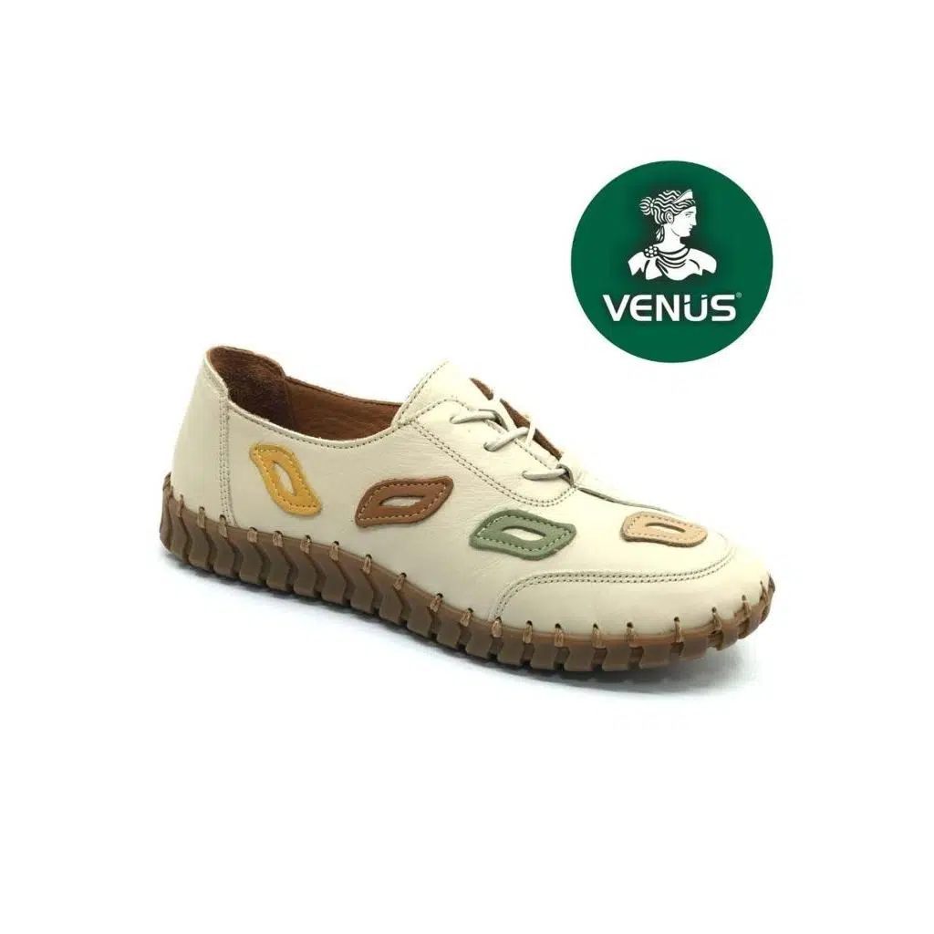 Venüs 2010727y Hakiki Deri Ortopedik Kadın Casual Ayakkabı BEJ